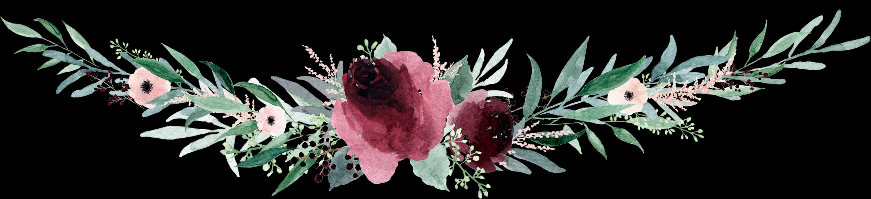 Watercolor_ Floral_ Arrangement_ Banner