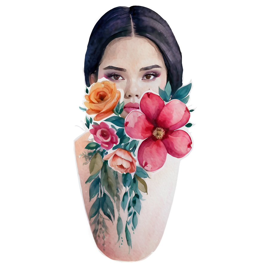 Watercolor Floral Beauty Png Wee7