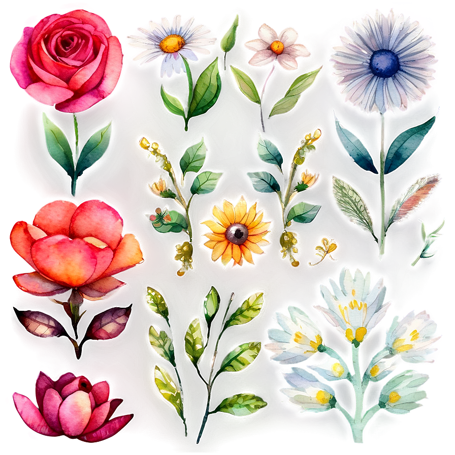 Watercolor Floral Patterns Png Bkc44