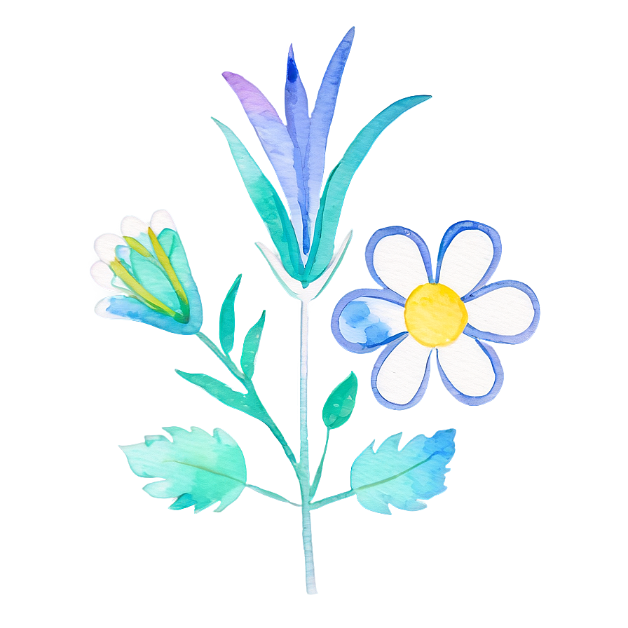 Watercolor Flower Cricut Svg Png 9