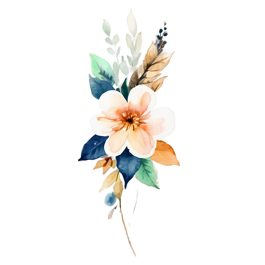 Watercolor Flower Decor Png 74