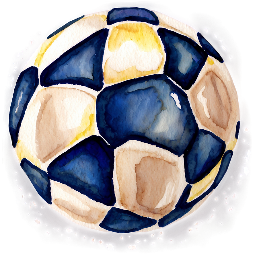 Watercolor Football Ball Png Laj