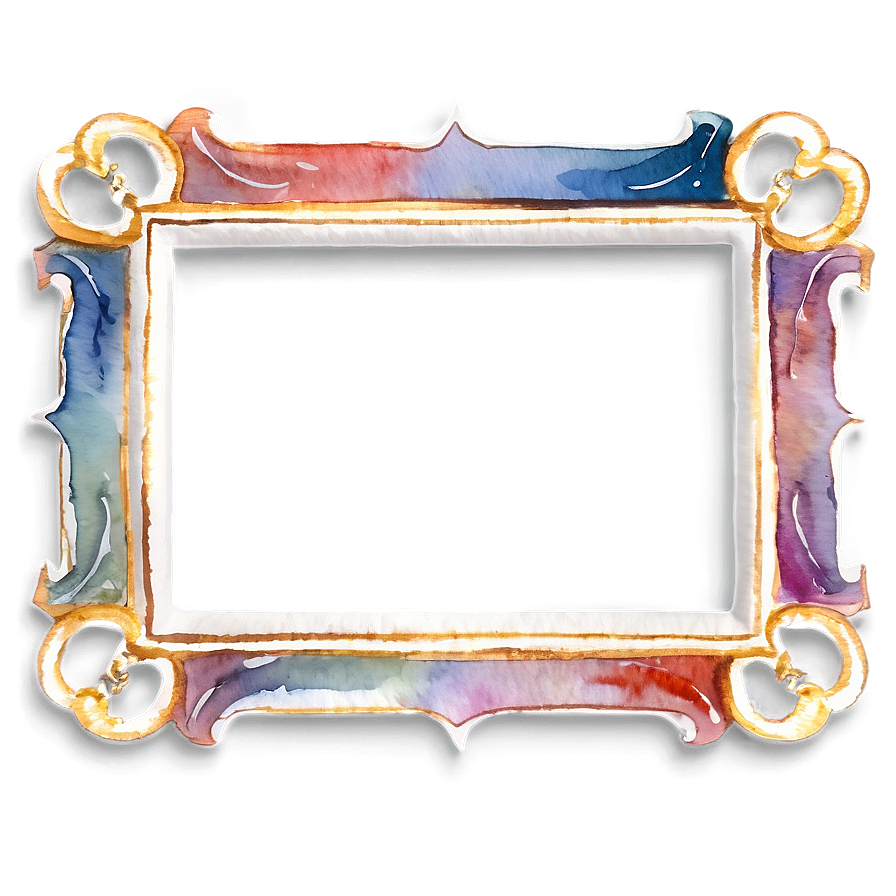 Watercolor Frame Design Png Iev20