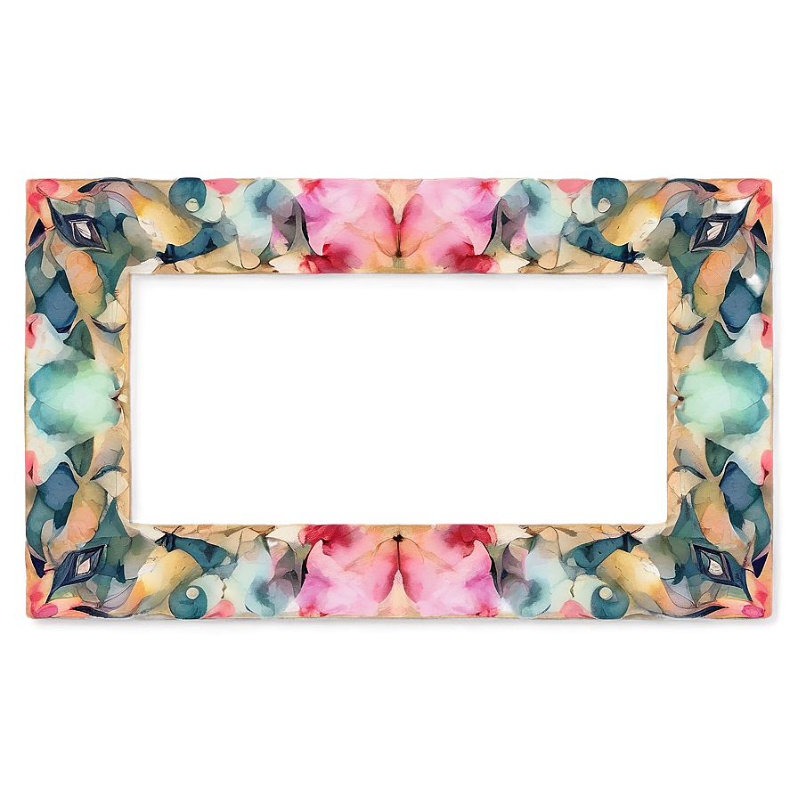 Watercolor Frame Design Png Ojq