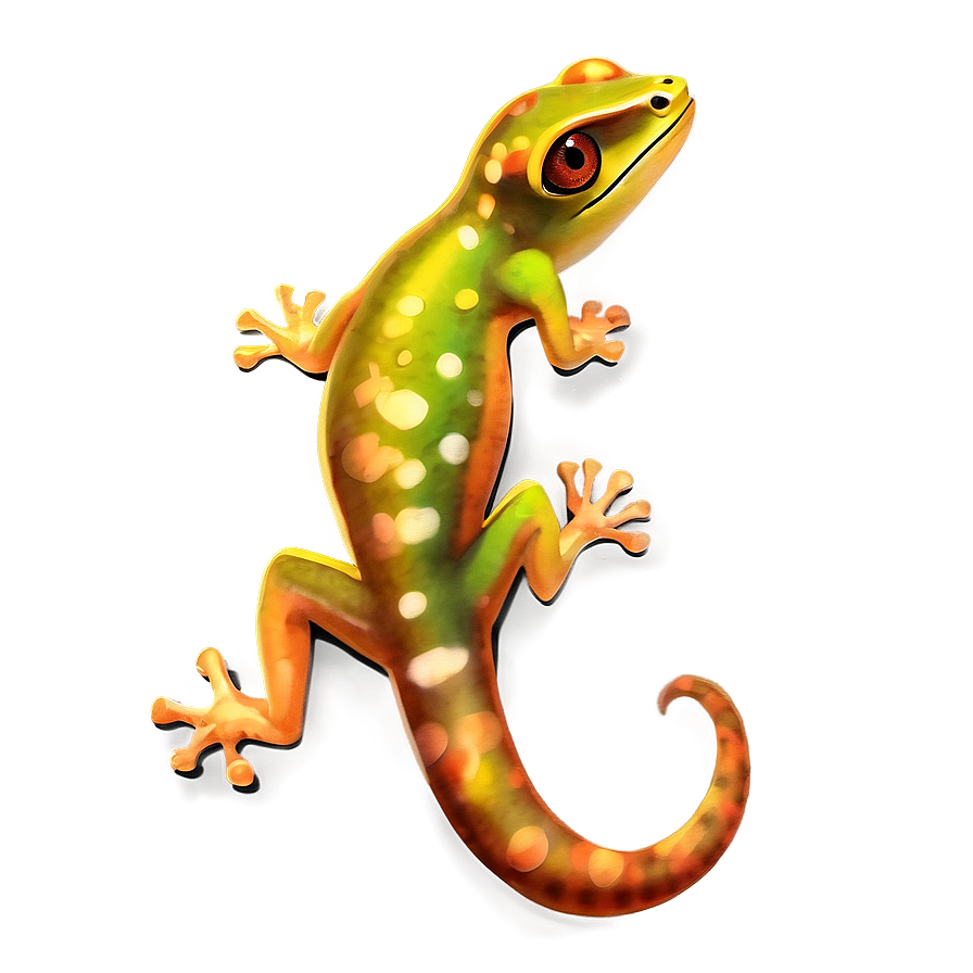 Watercolor Gecko Png 27