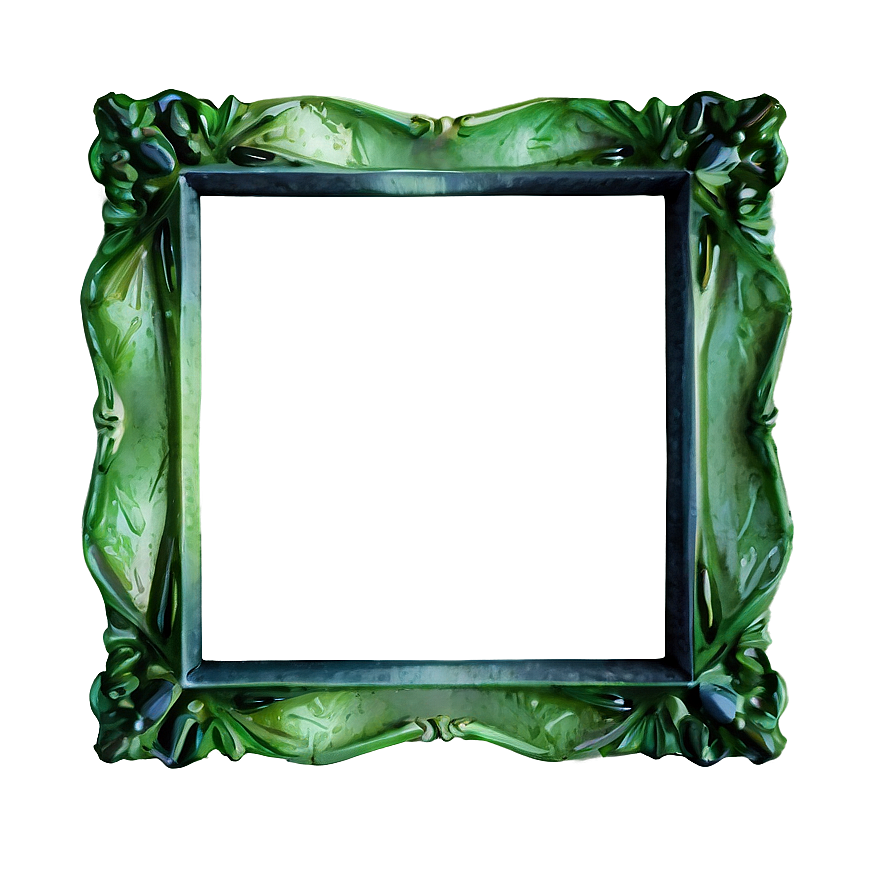 Watercolor Green Frame Png Cqw