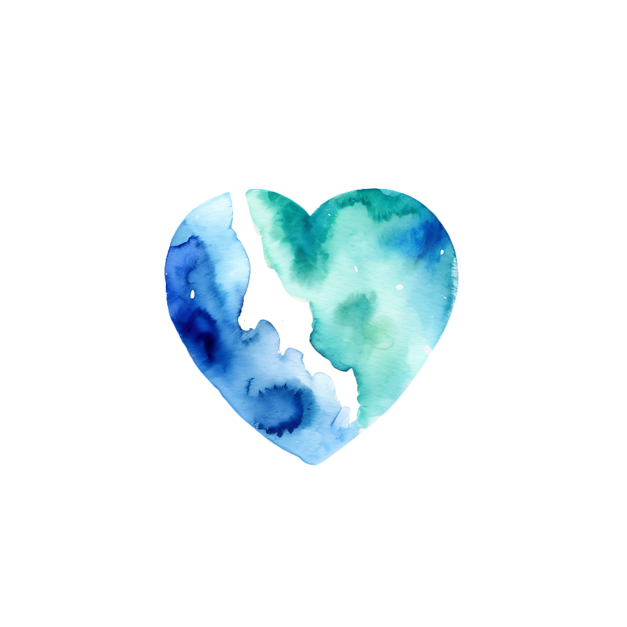 Watercolor Heart Clipart Png 36