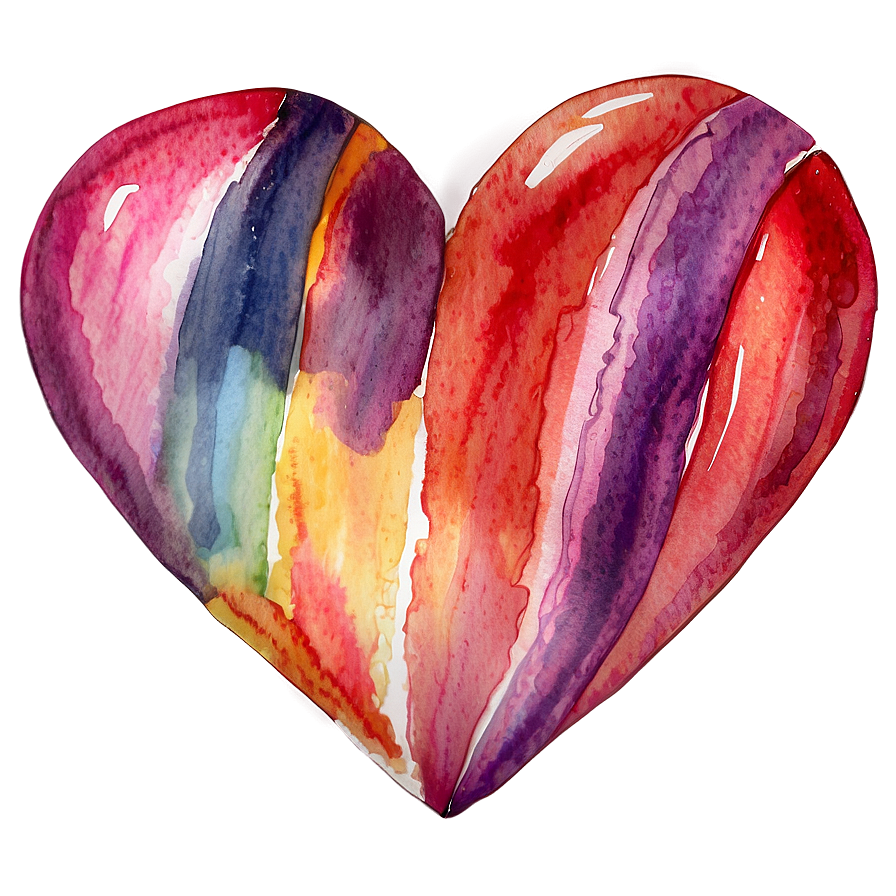 Watercolor Heart Clipart Png Xku30