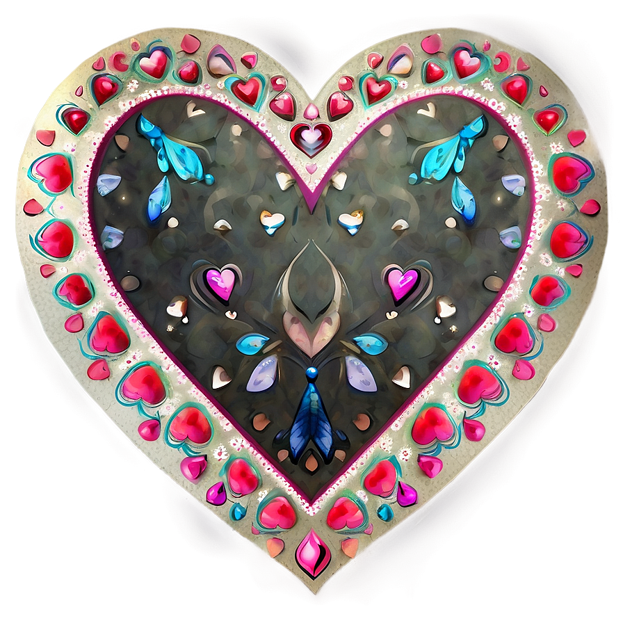 Watercolor Hearts Png 2