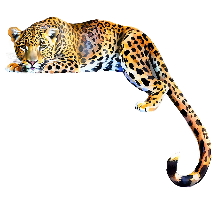 Watercolor Leopard Artwork Png 06112024