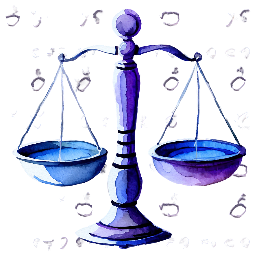 Watercolor Libra Zodiac Png Cwu87