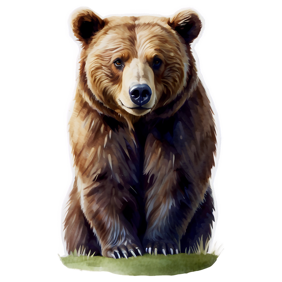 Watercolor Mama Bear Image Png Esj