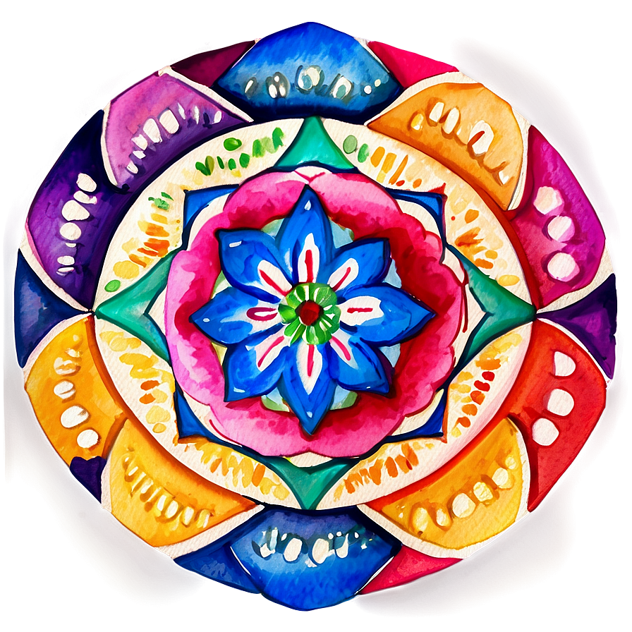 Watercolor Mandala Art Png Nhb