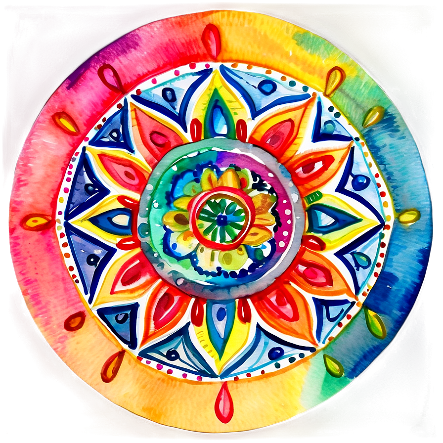 Watercolor Mandala Art Png Rdw