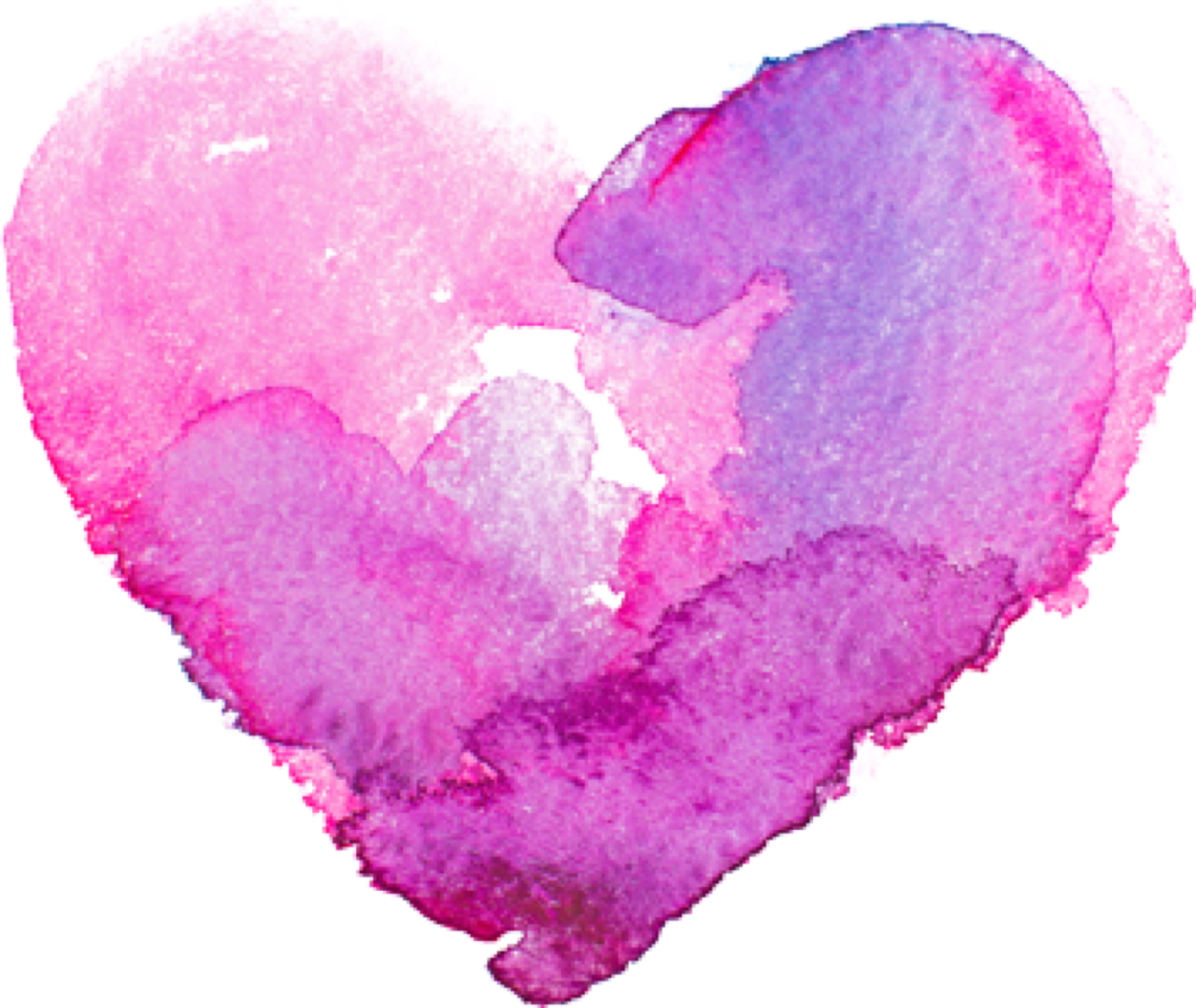 Watercolor Painted Heart