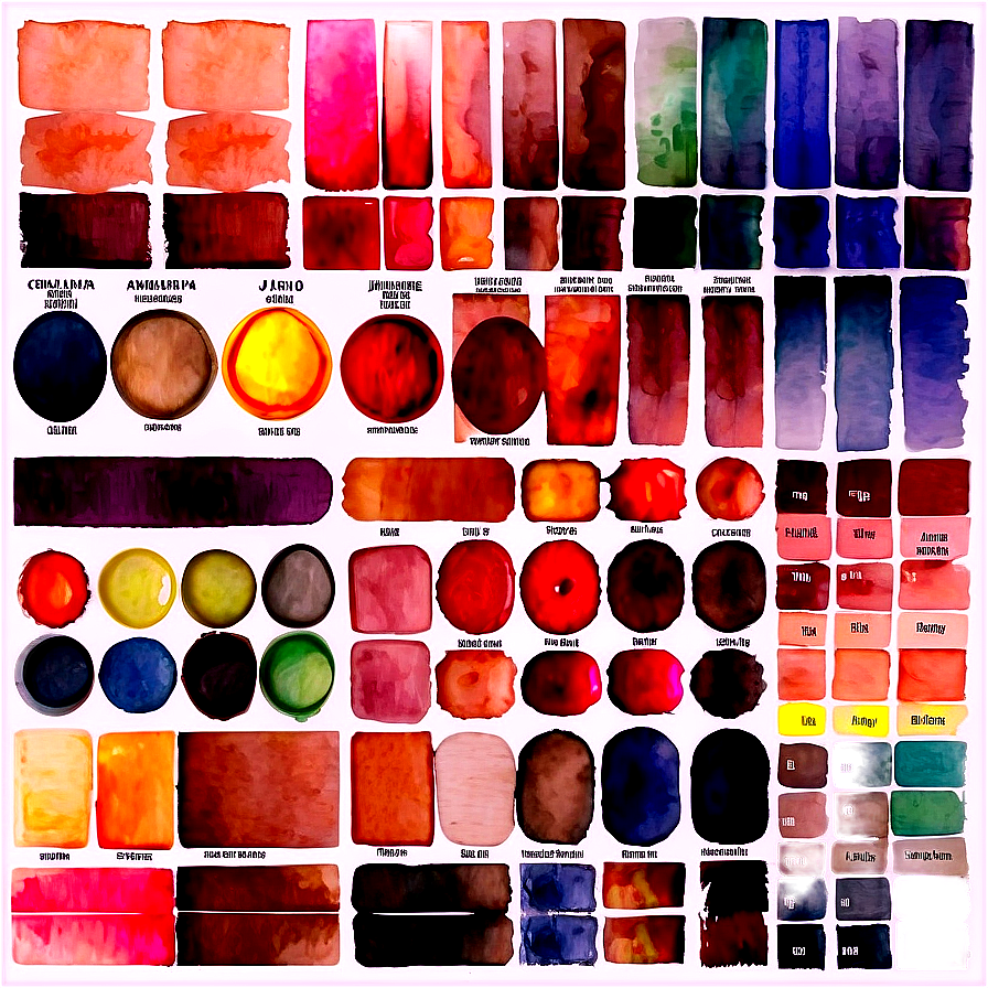 Watercolor Palette Transparent Png Fxy