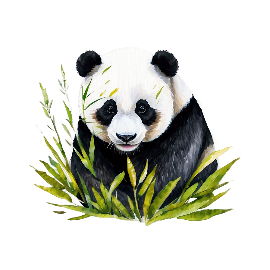 Watercolor Panda Art Png 05062024