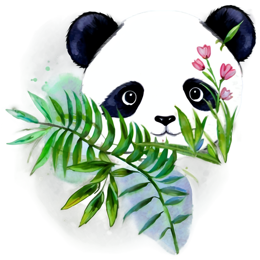 Watercolor Panda Art Png 68