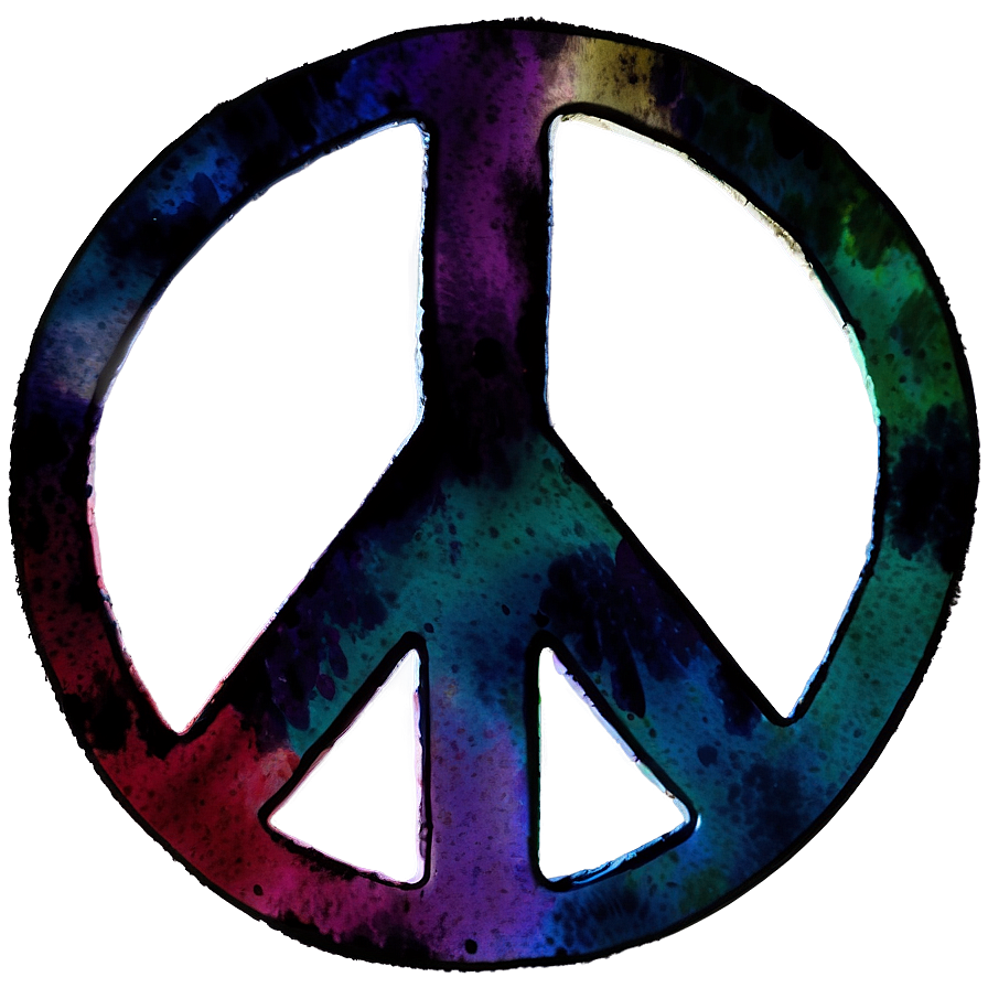 Watercolor Peace Sign Png 35