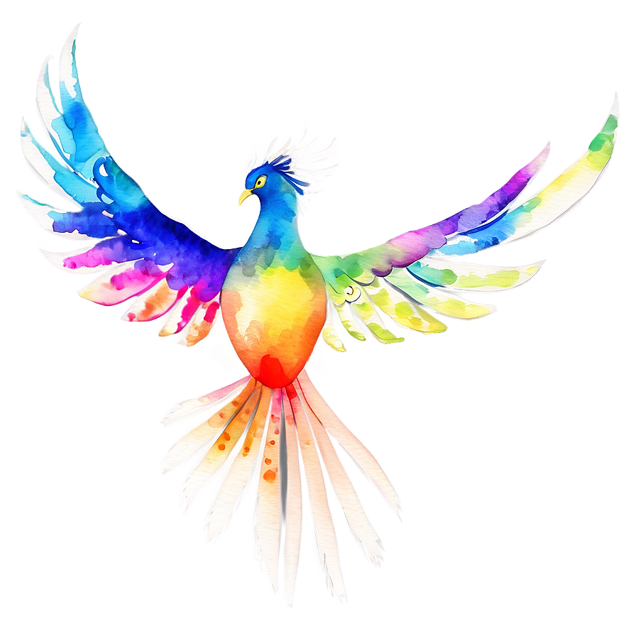 Watercolor Phoenix Art Png 05062024