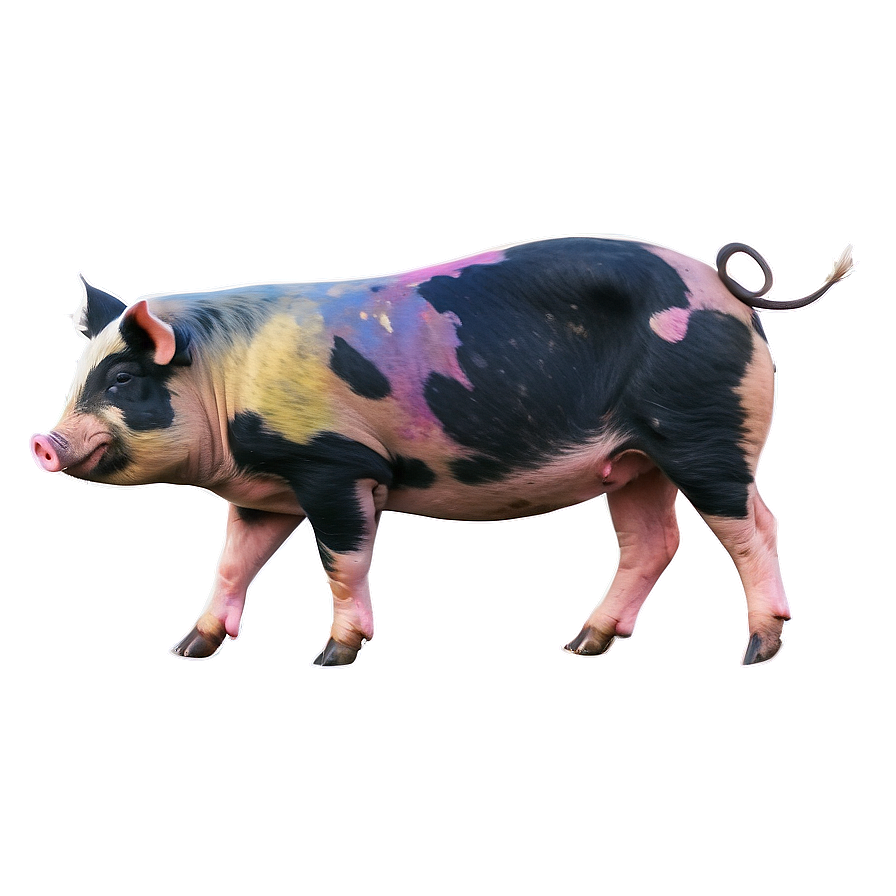 Watercolor Pig Png Cno