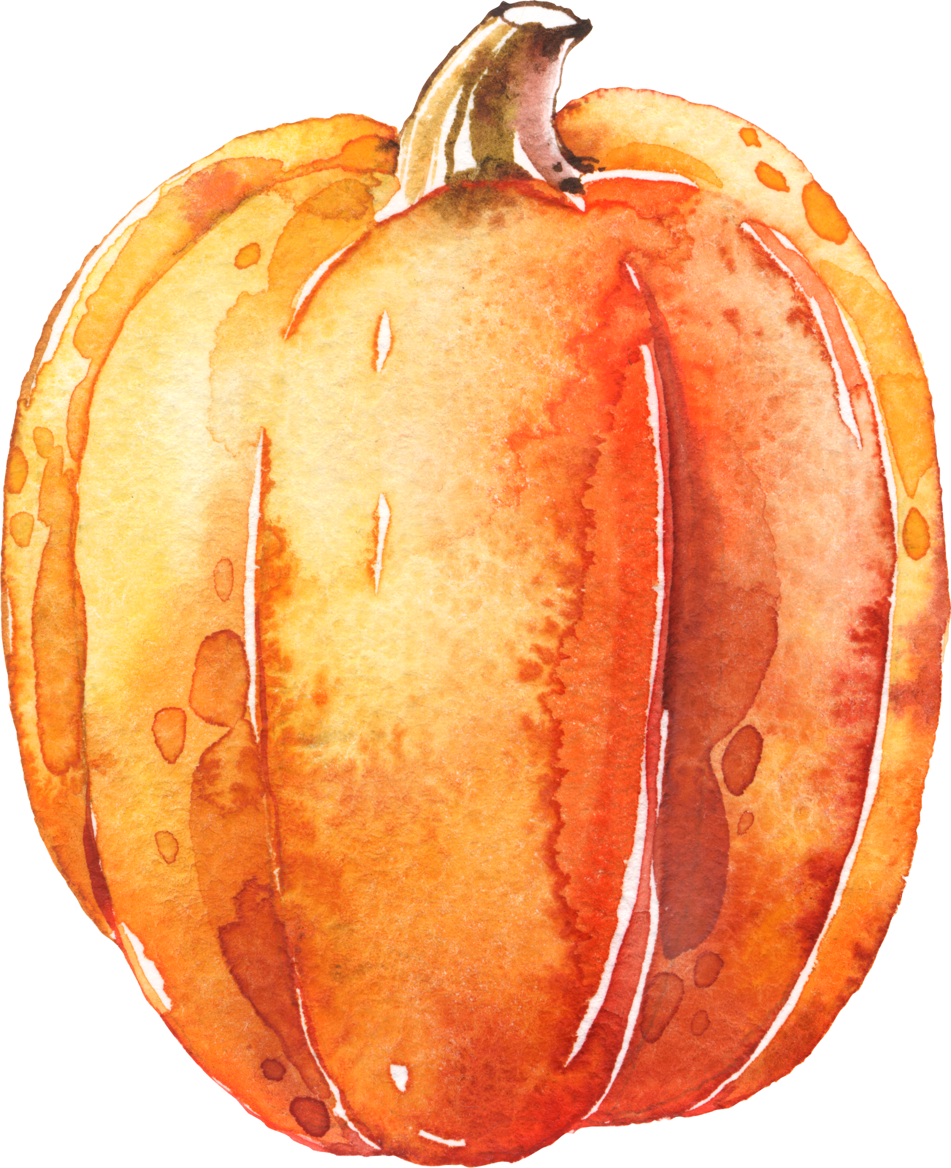 Watercolor Pumpkin Artwork