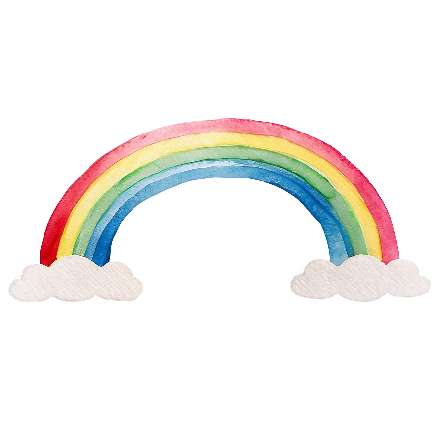 Watercolor Rainbow Doodles Png 73