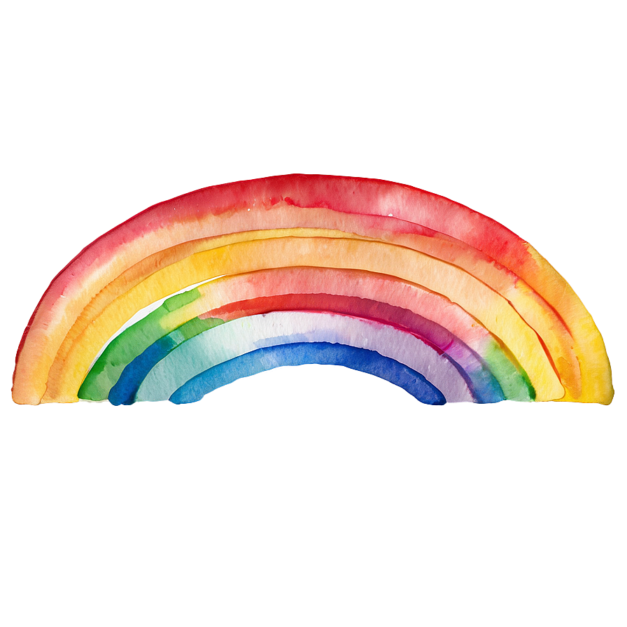 Watercolor Rainbow Spectrum Png Svg9