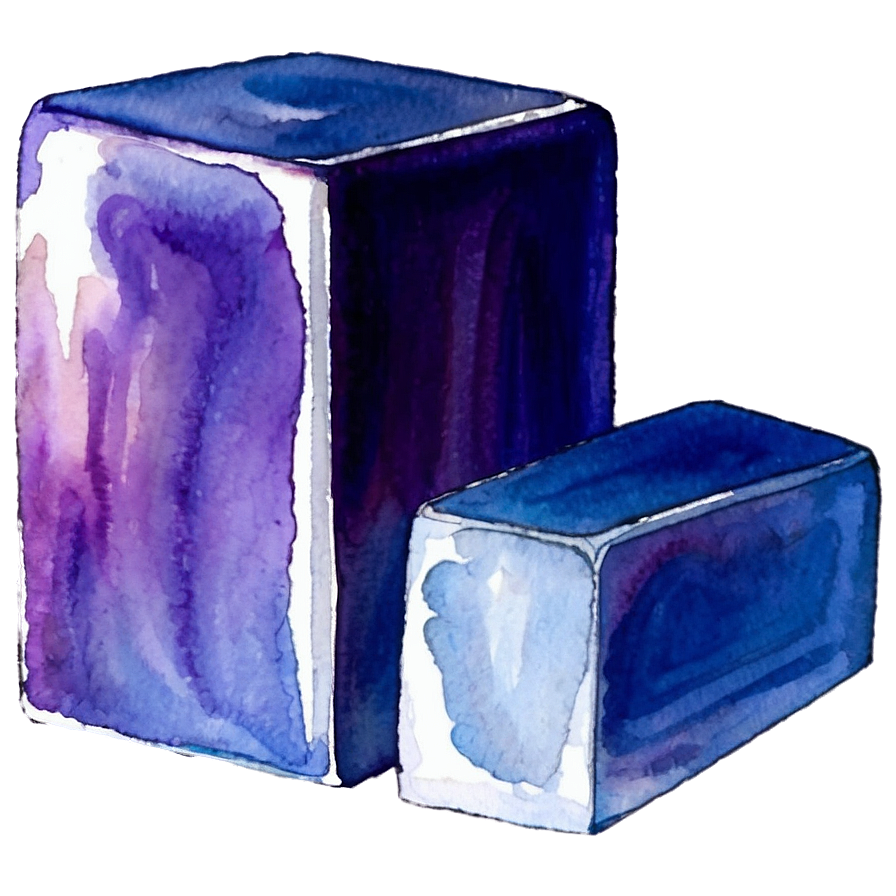 Watercolor Rectangular Prism Png Dwf60