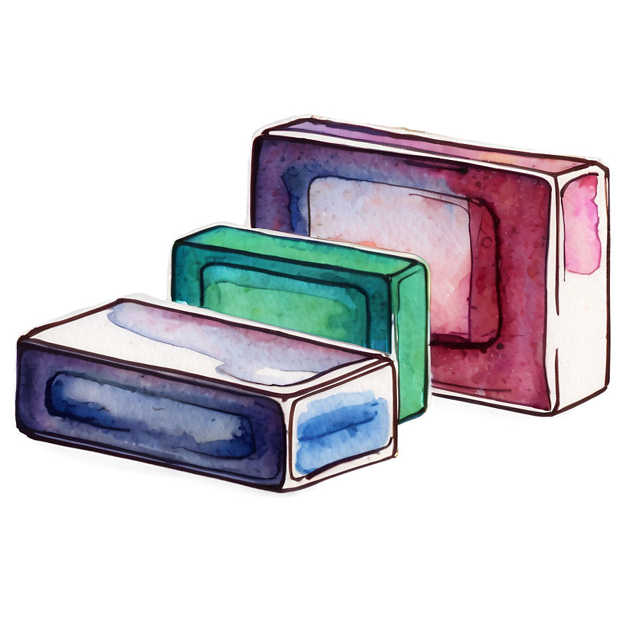 Watercolor Rectangular Prism Png Kla