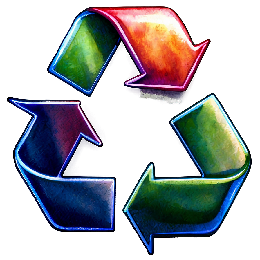 Watercolor Recycle Symbol Png Enk