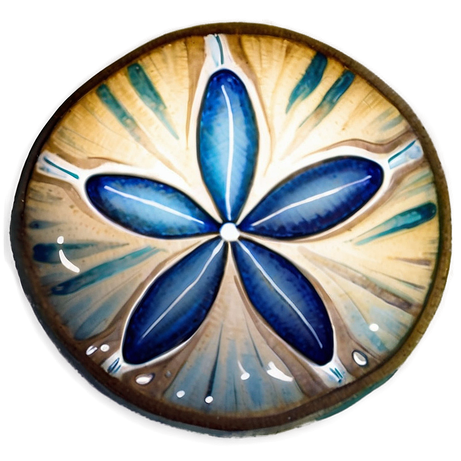 Watercolor Sand Dollar Png 06212024