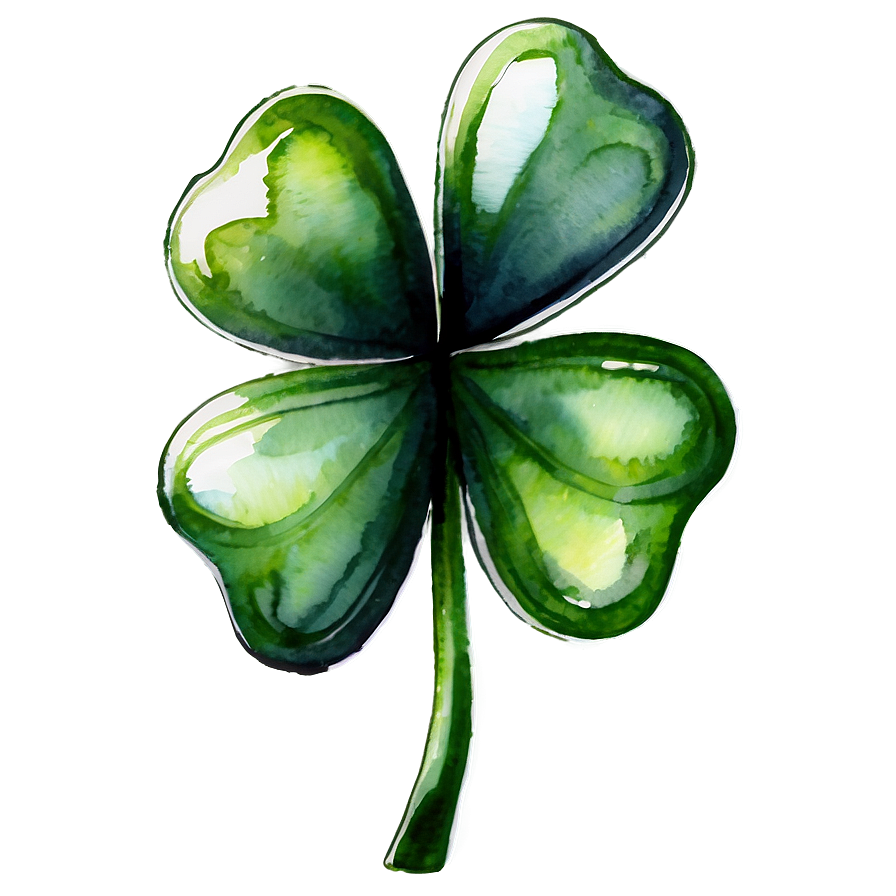 Watercolor Shamrock Png 05242024