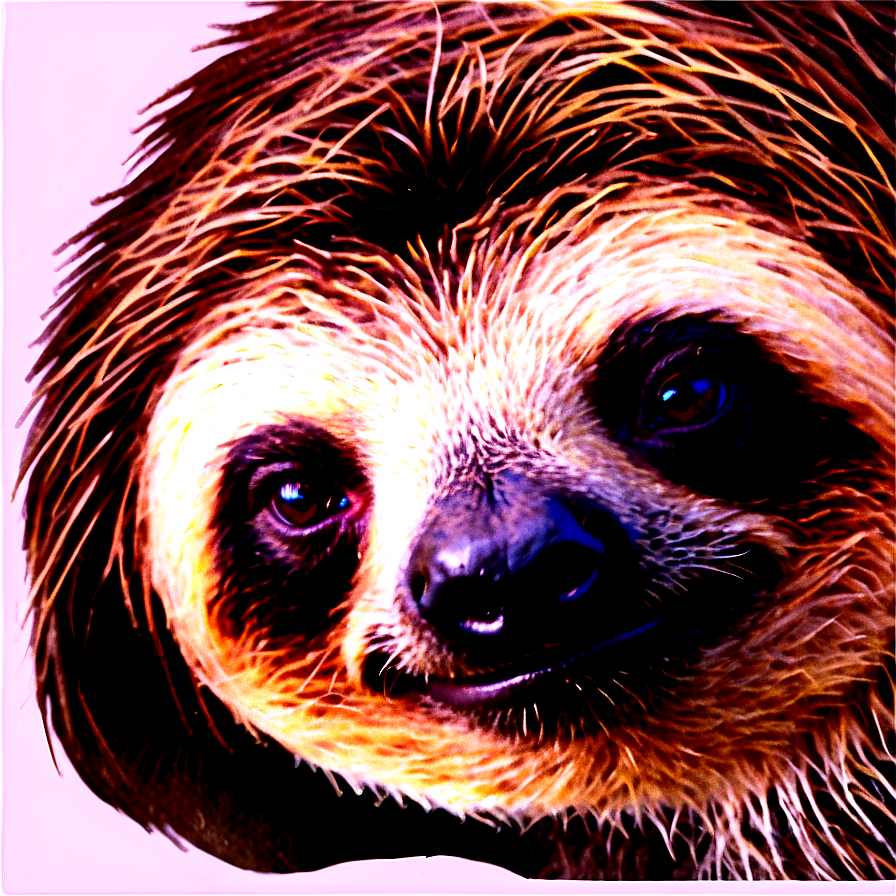 Watercolor Sloth Png Sea