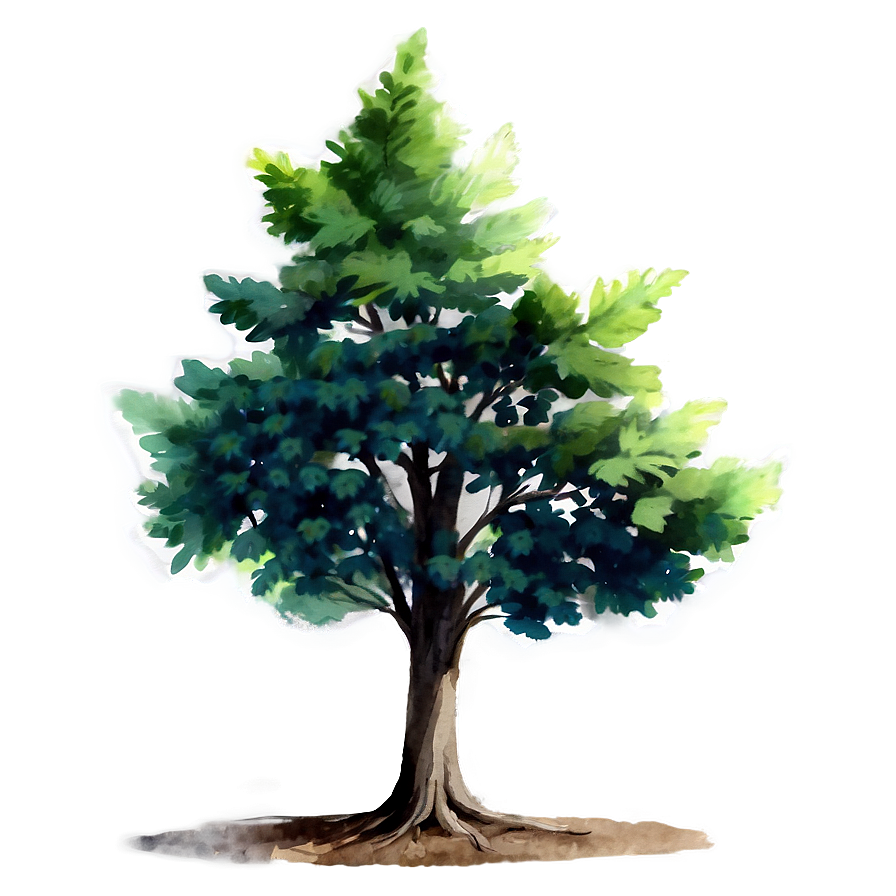 Watercolor Small Tree Png Jag