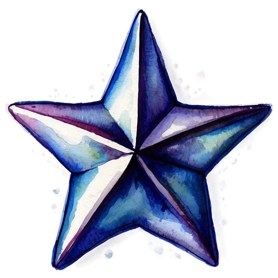 Watercolor Star Icon Png 41