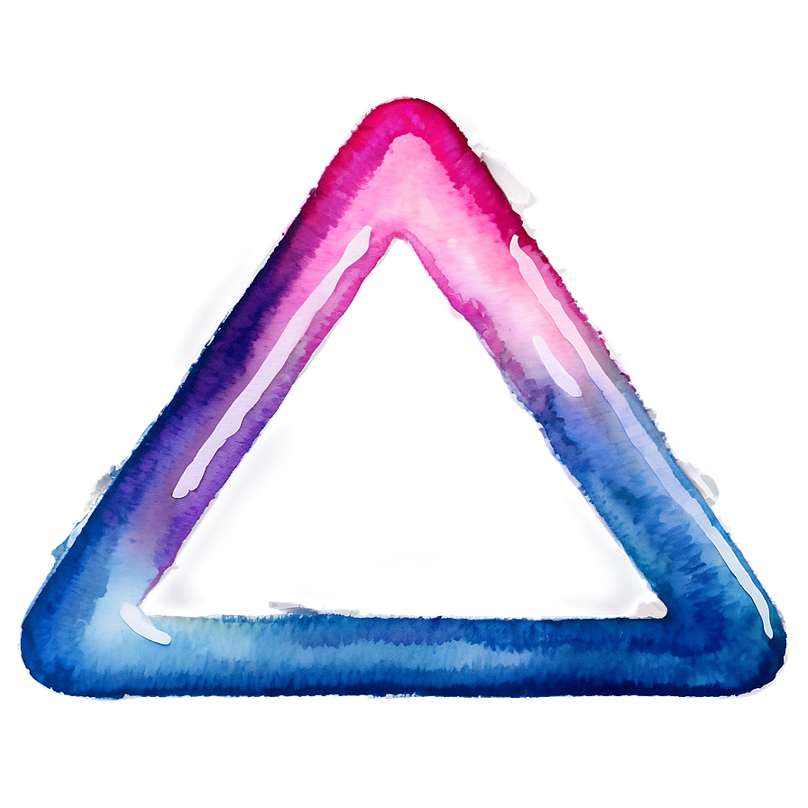 Watercolor Triangle Splash Png 05042024