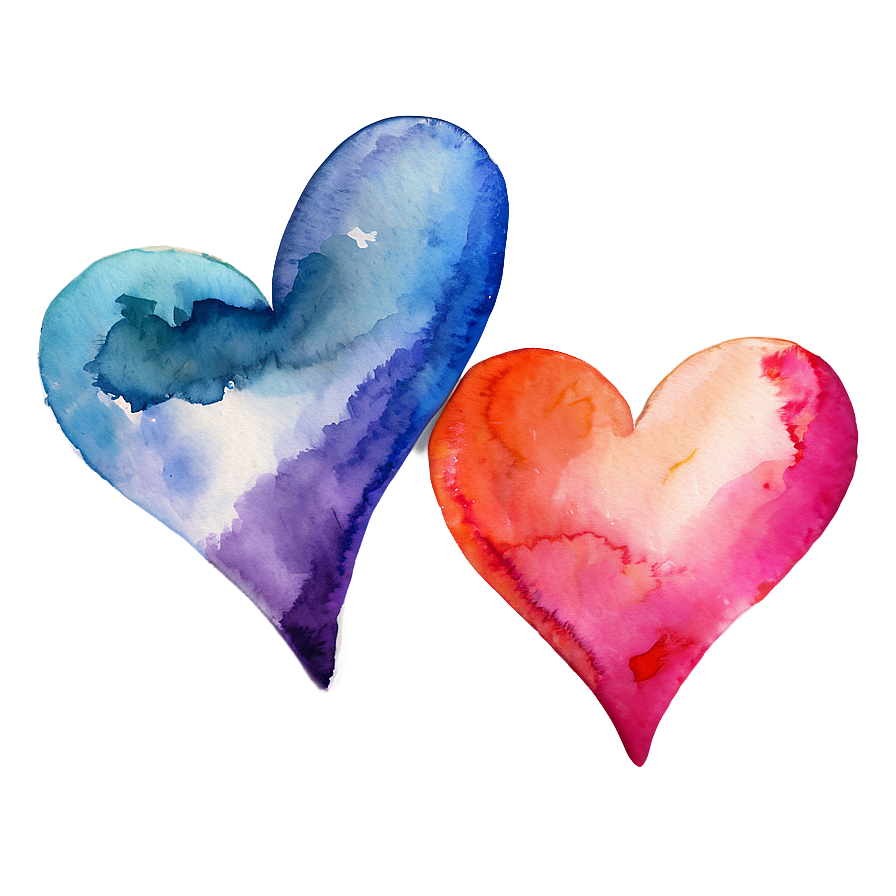 Watercolor Valentine Heart Png 77