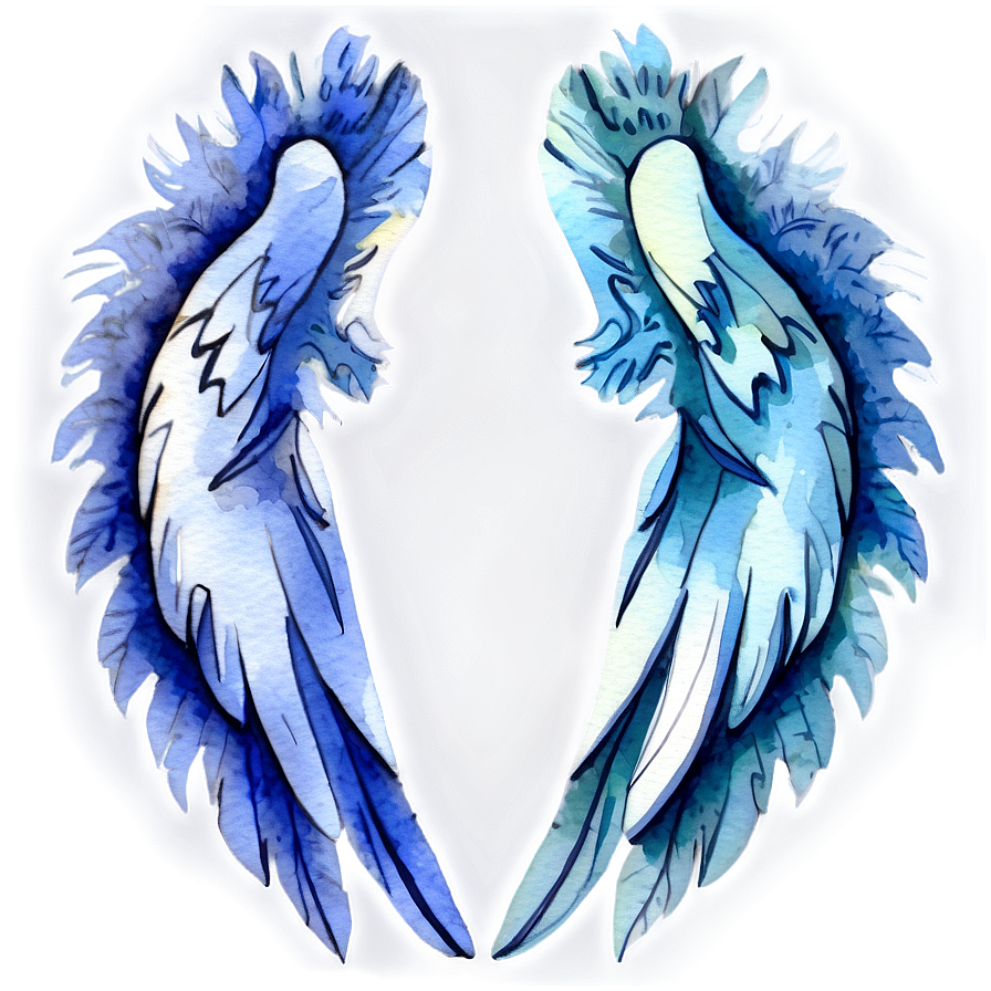 Watercolor Wings Png 46