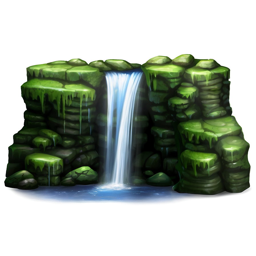 Waterfall In A Fairy Tale Png 39