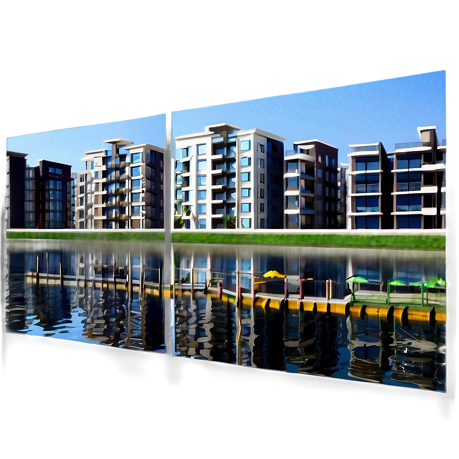 Waterfront Apartment Scene Png 05242024