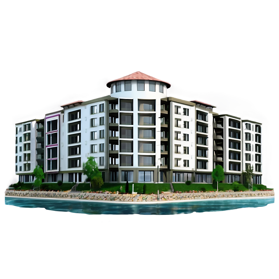 Waterfront Apartment Scene Png Wdu