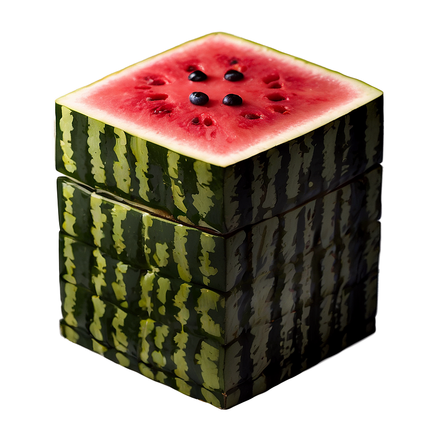 Watermelon Cube Png 05232024