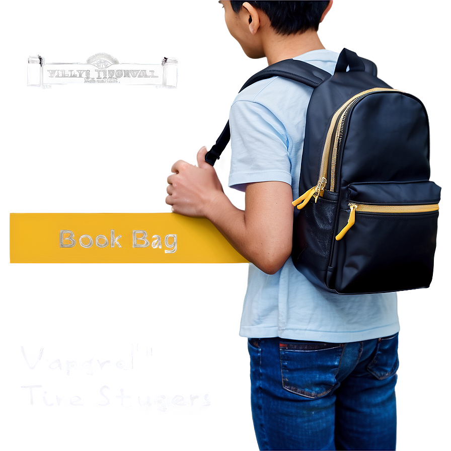 Waterproof Book Bag For Students Png 06282024