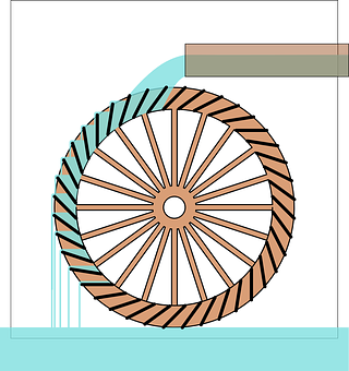 Waterwheel Illustration