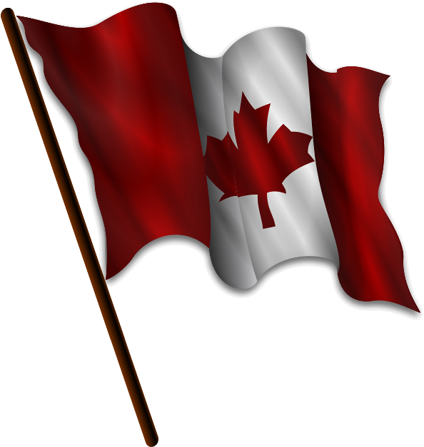 Waving Canada Flag