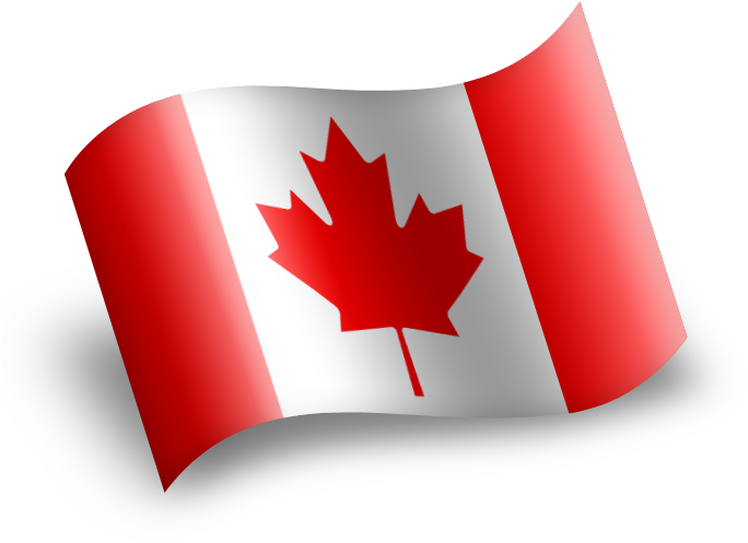 Waving Canadian Flag Graphic