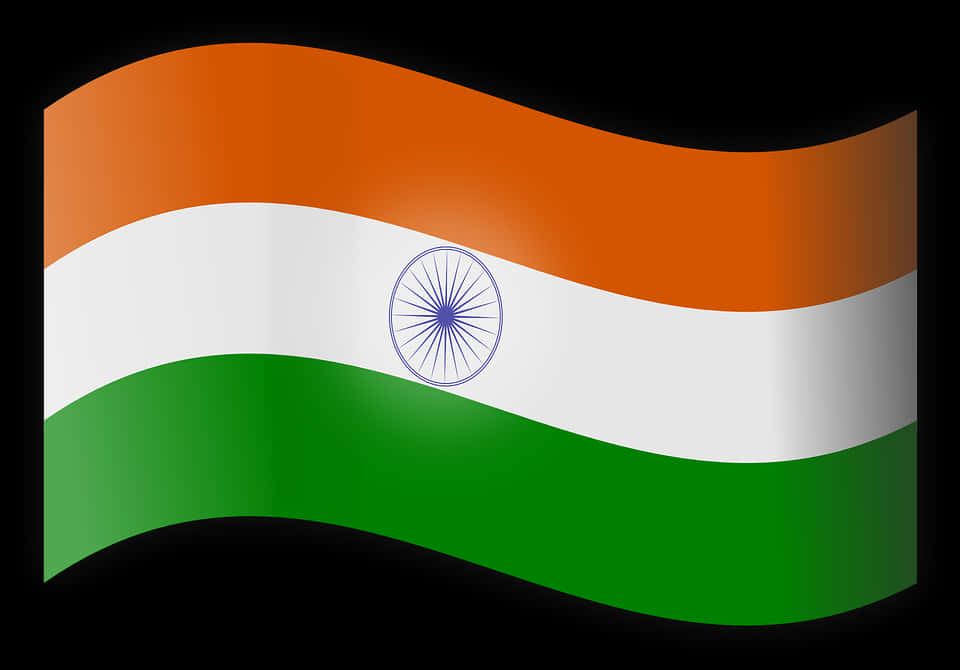 Waving India Flag