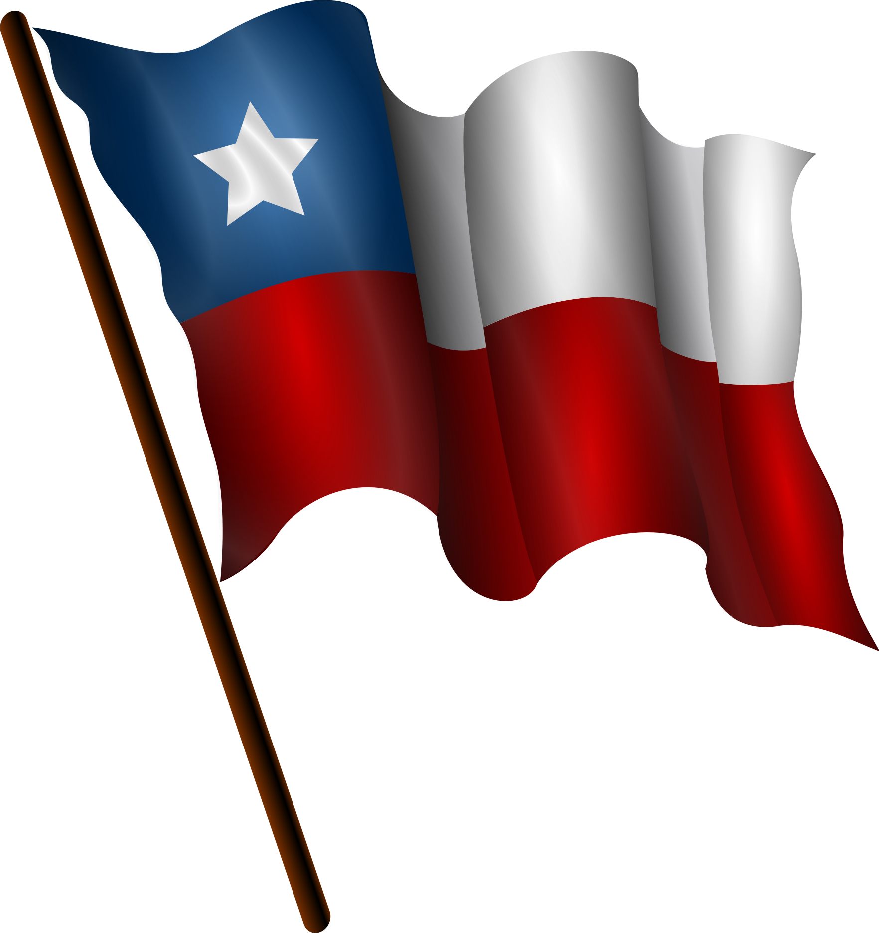 Waving Texas Flag