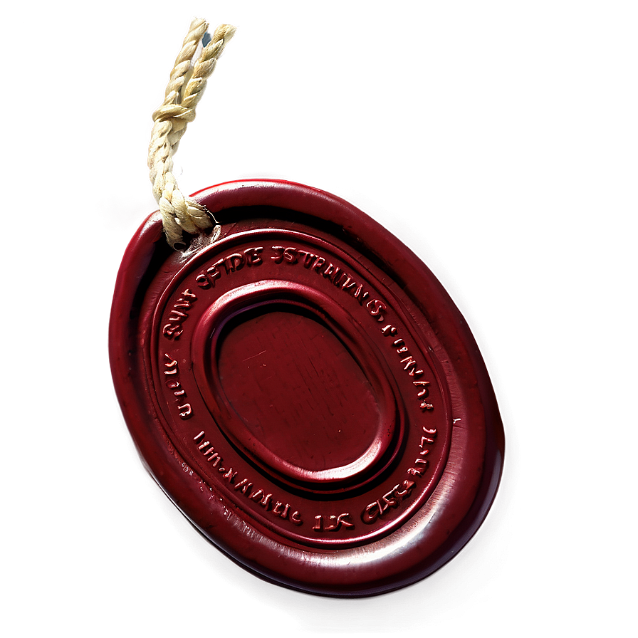 Wax Seal With String Png 84